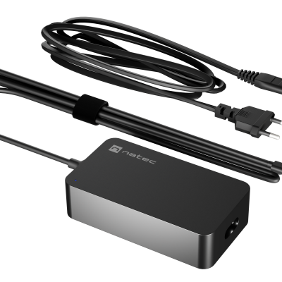 Natec Laptop Charger Gan USB-C 65W for Laptops, Tablets, Phones NZU-2361