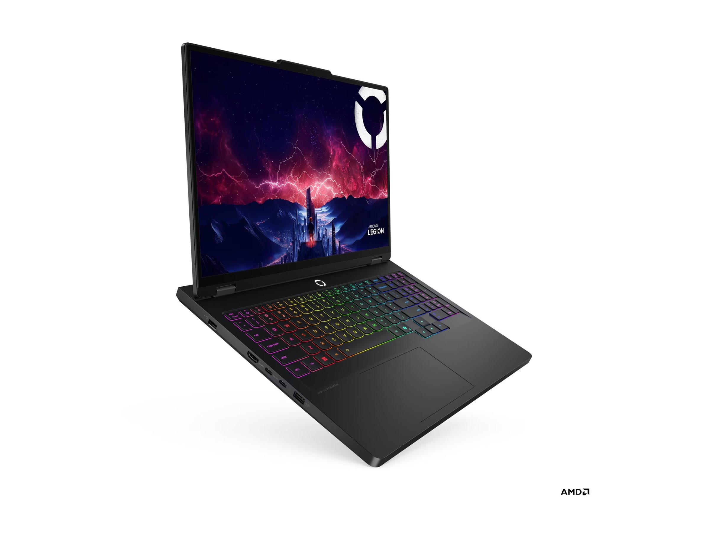 Lenovo Legion Pro 5 16AFR10 AMD Eclipse Black 16 " OLED WQXGA 2560 x 1600 pixels Glossy AMD Ryzen 9 9955HX 32 (2x16GB) GB SODIMM DDR5 Solid-state drive capacity 1000 GB NVIDIA GeForce RTX 5070 GDDR7 12 GB Windows 11 Home 802.11be Bluetooth version 5.4 Keyboard language English Keyboard backlit Warranty 24 month(s) Battery warranty 12 month(s) - Image 3