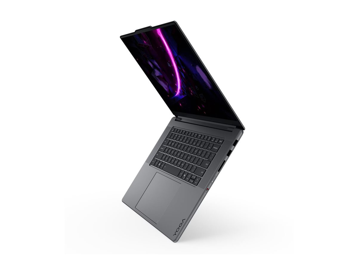 Lenovo Yoga Pro 9 16IPH11 Intel Thunder Grey 16 " Tandem OLED Touchscreen 3.2K 3200 x 2000 pixels Glossy Intel Core Ultra 9 386H 64 GB Soldered LPDDR5X Solid-state drive capacity 1000 GB NVIDIA GeForce RTX 5070 GDDR7 12 GB Windows 11 Pro 802.11be Bluetooth version 5.4 Keyboard language English Keyboard backlit Warranty 24 month(s) Battery warranty 12 month(s) - Image 2