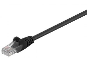 Goobay CAT 5e patch cable, U/UTP 68647 Black
