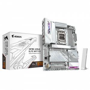 Gigabyte X870E AORUS ELITE WIFI7 ICE Processor family AMD Processor socket AM5 DDR5 Supported hard disk drive interfaces SATA, M.2 Number of SATA connectors 4