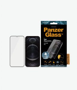 PanzerGlass Apple For iPhone 12/12 Pro Glass Black 100% touch; The coating is non-toxic Case Friendly