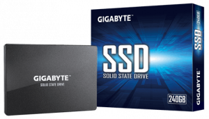 Gigabyte GP-GSTFS31240GNTD 240 GB SSD form factor 2.5-inch Solid-state drive interface SATA Read speed 500 MB/s Write speed 420 MB/s