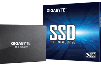 Gigabyte GP-GSTFS31240GNTD 240 GB SSD form factor 2.5-inch Solid-state drive interface SATA Read speed 500 MB/s Write speed 420 MB/s