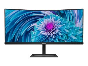 Philips UltraWide LCD Monitor 346E2CUAE 34 " VA WQHD 21:9 100 Hz 4 ms 3440 x 1440 300 cd/m² HDMI ports quantity 1 Black Warranty 36 month(s)
