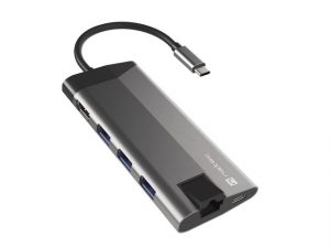 Natec USB-C Multiport Adapter NMP-1690 Grey USB Type-C 0.15 m