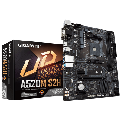 Gigabyte A520M S2H 1.0 Processor family AMD Processor socket AM4 DDR4 DIMM Memory slots 2 Chipset AMD A Micro ATX