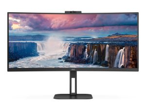 AOC CU34V5CW/BK 34 " VA 21:9 100 Hz 4 ms 3440 x 1440 pixels HDMI ports quantity 1