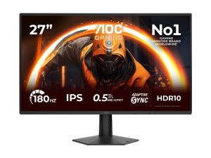 AOC 27G50F 27 " IPS FHD 16:9 144 Hz 0.5 ms 1920 x 1080 pixels 300 cd/m² HDMI ports quantity 1 Black