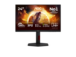 AOC 24G4ZR 24 " Fast IPS FHD 16:9 240 Hz 1 ms 1920 x 1080 pixels 300 cd/m² HDMI ports quantity 2 Black