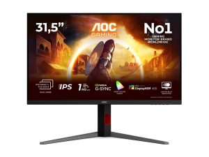 AOC U32G4U 32 " Fast IPS UHD 16:9 160 Hz 1 ms 3840 x 2160 pixels 450 cd/m² HDMI ports quantity 2 Black