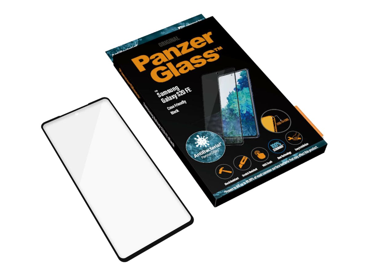 PanzerGlass Samsung Galaxy S20 FE CF Glass Black Works with face recognition and is compatible with the in-screen fingerprint reader; Case Friendly Clear Screen Protector - Pilt 5