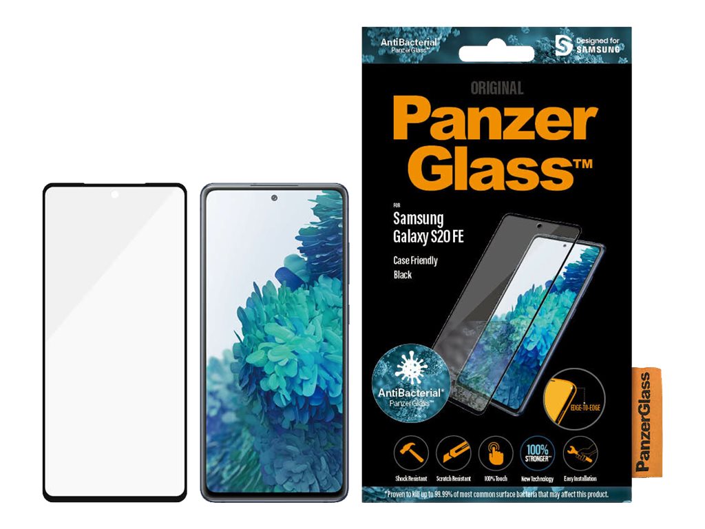 PanzerGlass Samsung Galaxy S20 FE CF Glass Black Works with face recognition and is compatible with the in-screen fingerprint reader; Case Friendly Clear Screen Protector - Pilt 6