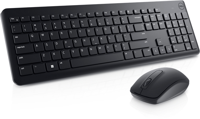 Dell Keyboard and Mouse KM3322W Keyboard and Mouse Set Wireless Batteries included Wireless connection EE Black