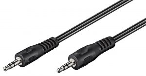 Goobay AUX audio connector cable 50449 3.5 mm male (3-pin, stereo)