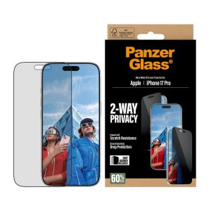 PanzerGlass Screen protector Apple iPhone 17 Pro Glass Transparent Ultra-Wide Fit w. EasyAligner