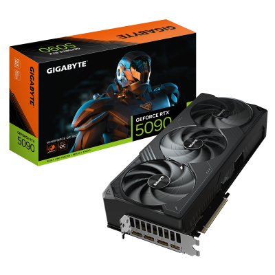 Gigabyte GeForce RTX 5090 WINDFORCE OC 32G NVIDIA 32 GB GeForce RTX 5090 GDDR7 HDMI ports quantity 1 PCI-E 5.0