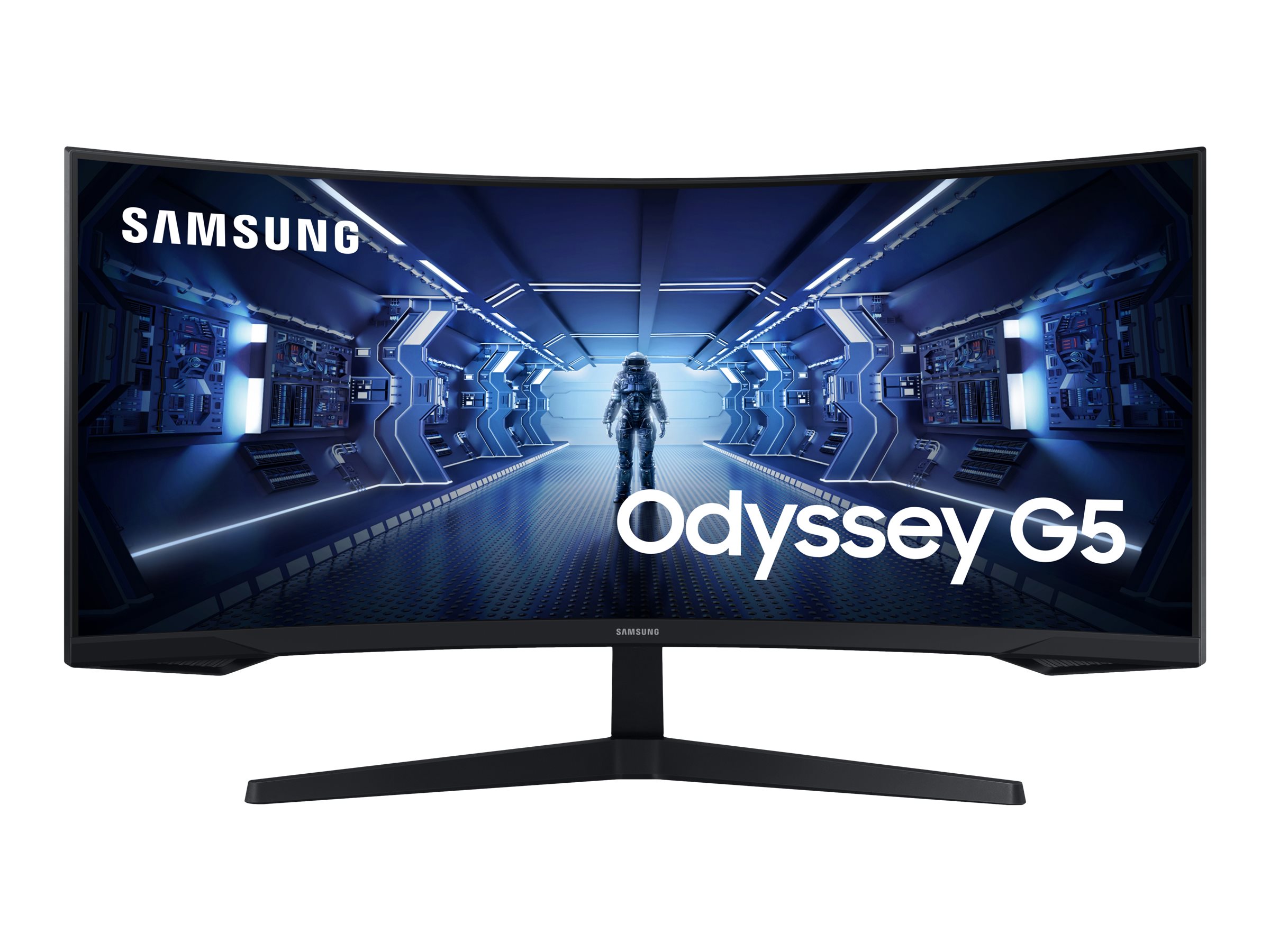 Samsung Curved Monitor LC34G55TWWPXEN 34 " VA UWQHD 21:9 165 Hz 1 ms 3440 x 1440 250 cd/m² HDMI ports quantity 1 Black Warranty 24 month(s) - Image 2