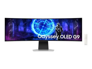 Samsung LS49DG950SUXEN Odyssey G9 G95SD 49 " OLED DQHD 32:9 240 Hz 5120 x 1440 pixels 250 cd/m² HDMI ports quantity 1 Silver