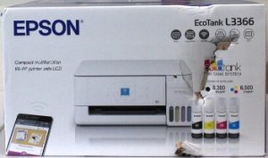 SALE OUT. Epson EcoTank L3366 Multifunctional Printer SALE OUT. Epson Multifunctional printer EcoTank L3366 Inkjet Colour A4 Wi-Fi White DAMAGED PACKAGING, DENTED BODY (INK TANK TOP - COVER)