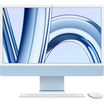 Apple iMac 24” 4.5K Retina, Apple M4 10C CPU, 10C GPU/16GB/256GB SSD/Blue/INT Apple