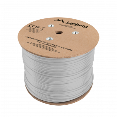 Lanberg Lan Cable Cat.5e SFTP 305M Solid CU LSZH Grey CPR+ Fluke Passed Lanberg