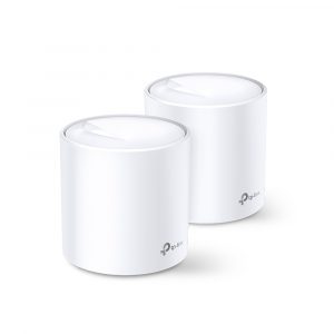 TP-LINK AX1800 Whole Home Mesh Wi-Fi 6 System Deco X20 (2-pack) 802.11ax 1201+574 Mbit/s 10/100/1000 Mbit/s Ethernet LAN (RJ-45) ports 2 Mesh Support Yes MU-MiMO Yes No mobile broadband Antenna type 4xInternal per Deco uni