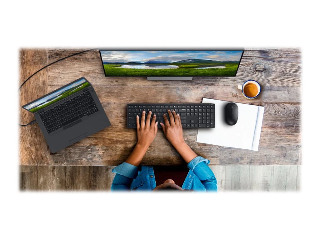 Dell Pro Keyboard and Mouse KM5221W Keyboard and Mouse Set Wireless Batteries included Wireless connection US Black - Image 2