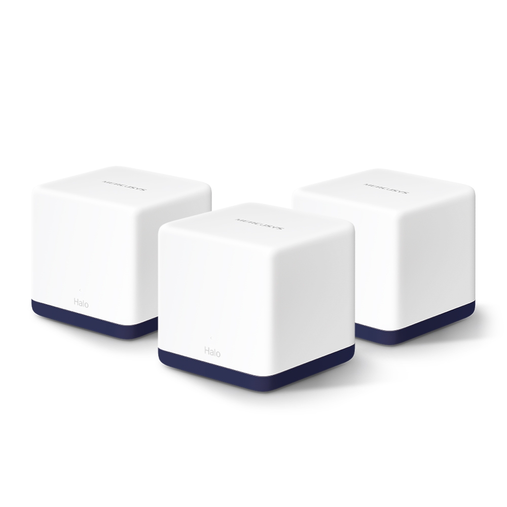 Mercusys AC1900 Whole Home Mesh Wi-Fi System Halo H50G (3-Pack) 802.11ac 1300+600 Mbit/s Ethernet LAN (RJ-45) ports 3 Mesh Support Yes MU-MiMO Yes No mobile broadband