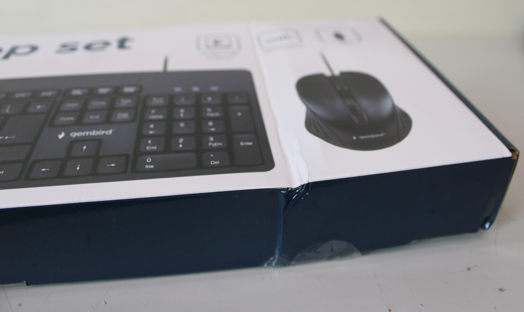 SALE OUT. Gembird KBS-UM-04 Multimedia desktop set, black, US-Layout SALE OUT. Gembird Multimedia desktop set KBS-UM-04 USB Keyboard Wired Mouse included US Black DAMAGED PACKAGING - Image 2