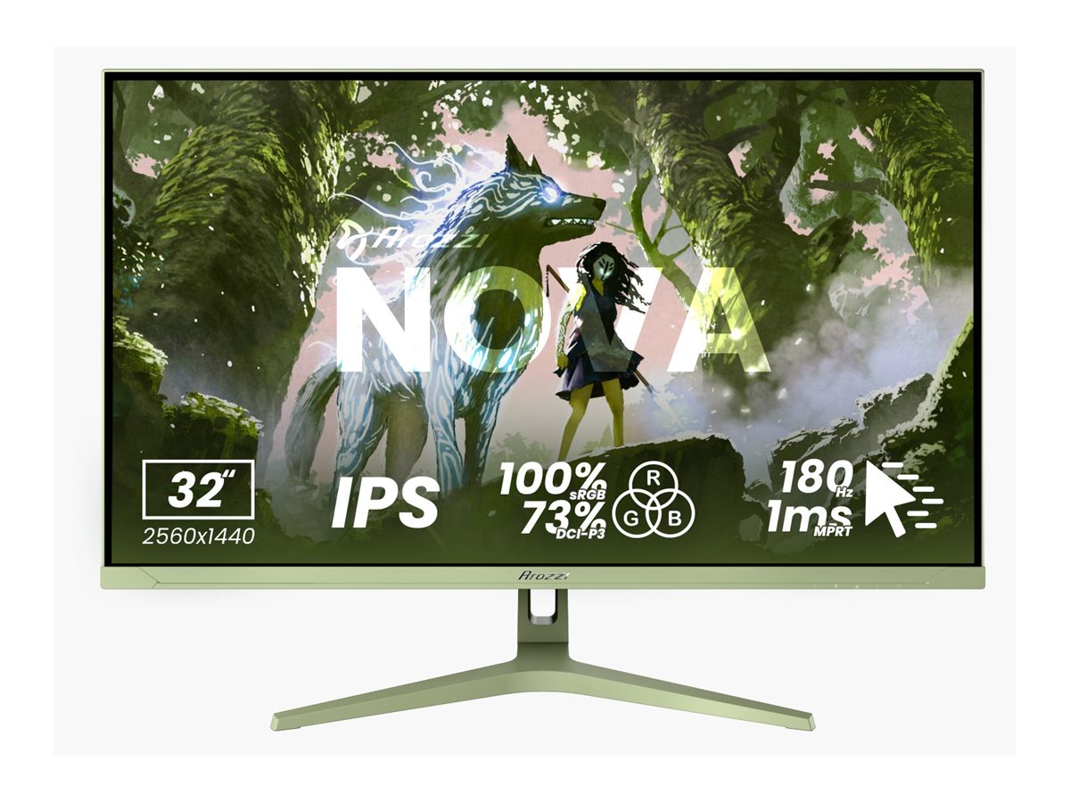 Arozzi Nova 49 " VA 32:9 165 Hz 4 ms 5120 x 1440 pixels 350 cd/m² HDMI ports quantity 2 Forest Green