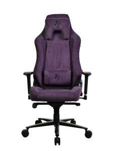 Arozzi Vernazza SoftFabric Arozzi Gaming Chair Frame material: Metal; Wheel base: Aluminium; Upholstery: Soft Fabric Purple
