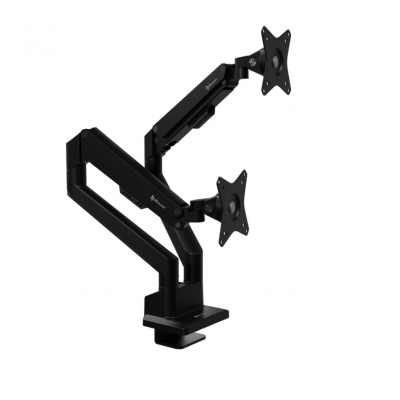Arozzi Desk Mount Neo Duo - Gas Spring Monitor Arm AZ-ALZARE-NEO-DUO-BK Tilt, Swivel, Rotation Maximum weight (capacity) 9 kg Black