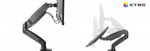 ICY BOX IB-MS303-T Monitor stand with desk mounted base for a screen size up to 27" Raidsonic