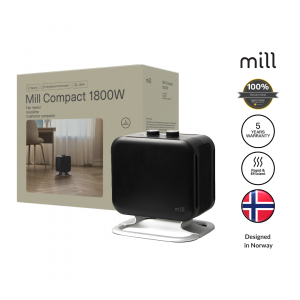 Mill Heater CUS1800MECBA PTC Fan 1800 W Suitable for rooms up to 30 m² Black