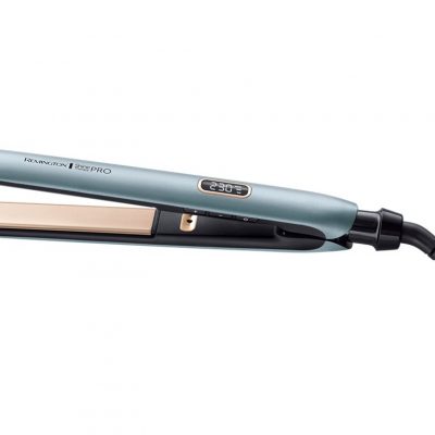 Remington Hair Straitghtener S9300 Shine Therapy Pro Warranty 24 month(s) Ceramic heating system Ionic function Display Digital Temperature (min) °C Temperature (max) 230 °C Number of heating levels Blue
