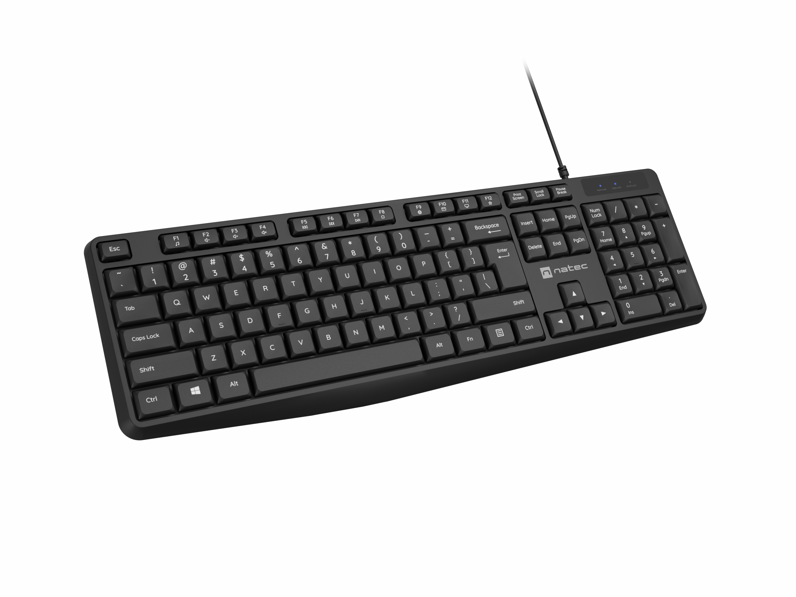 Natec Keyboard Nautilus NKL-1950 Wired US Black - Image 2