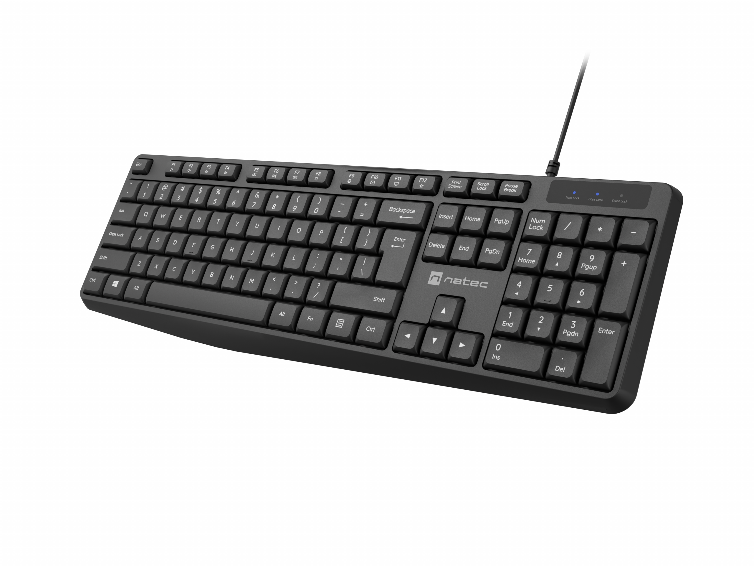 Natec Keyboard Nautilus NKL-1950 Wired US Black - Image 3