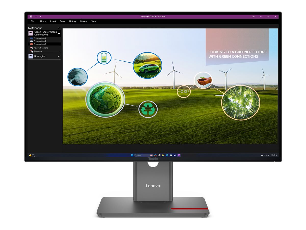 Lenovo ThinkVision P27Q-40 27 " IPS 16:9 120 Hz 4 ms 350 cd/m² HDMI ports quantity 1 Eclipse black Warranty 36 month(s) - Image 3