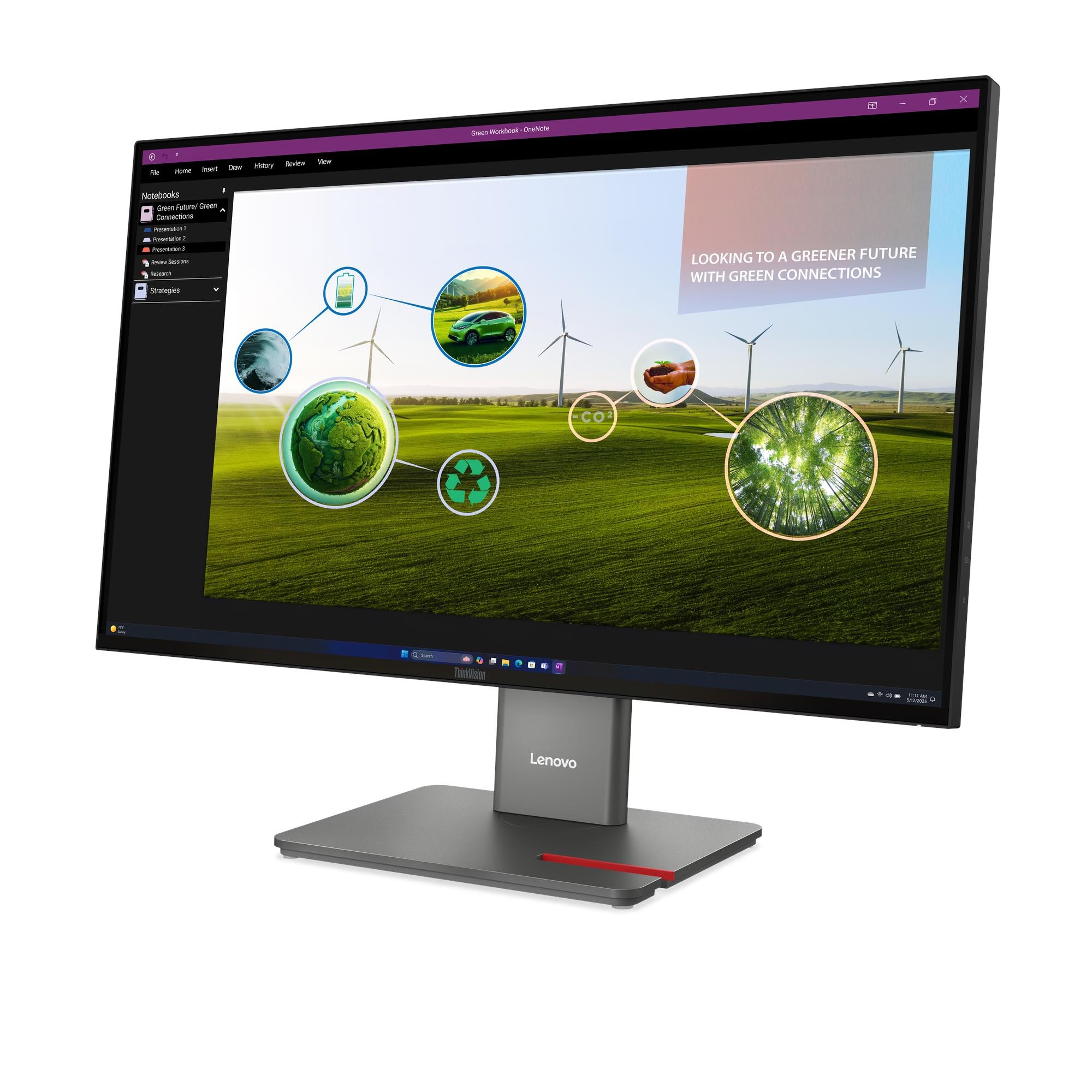 Lenovo ThinkVision P27Q-40 27 " IPS 16:9 120 Hz 4 ms 350 cd/m² HDMI ports quantity 1 Eclipse black Warranty 36 month(s) - Image 4