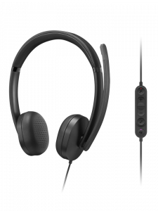 Lenovo Wired VoIP Headset 5000 (Teams) Built-in microphone USB Type-A, USB Type-C Black