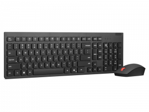 Lenovo Essential Wireless Combo Keyboard & Mouse Gen2 Keyboard and Mouse Set Wireless Mouse included US Black