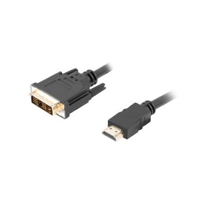 Lanberg HDMI to DVI-D Cable, Single Link with Gold-Plated Connectors CA-HDDV-10CC-0018-BK HDMI to DVI-D 1.8 m