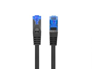 Lanberg Patchcord Cat.6A S/FTP LSZH CCA Fluke Passed PCF6A-10CC-0500-BK 5 m Black