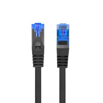 Lanberg Patchcord Cat.6A S/FTP LSZH CCA Fluke Passed PCF6A-10CC-0500-BK 5 m Black