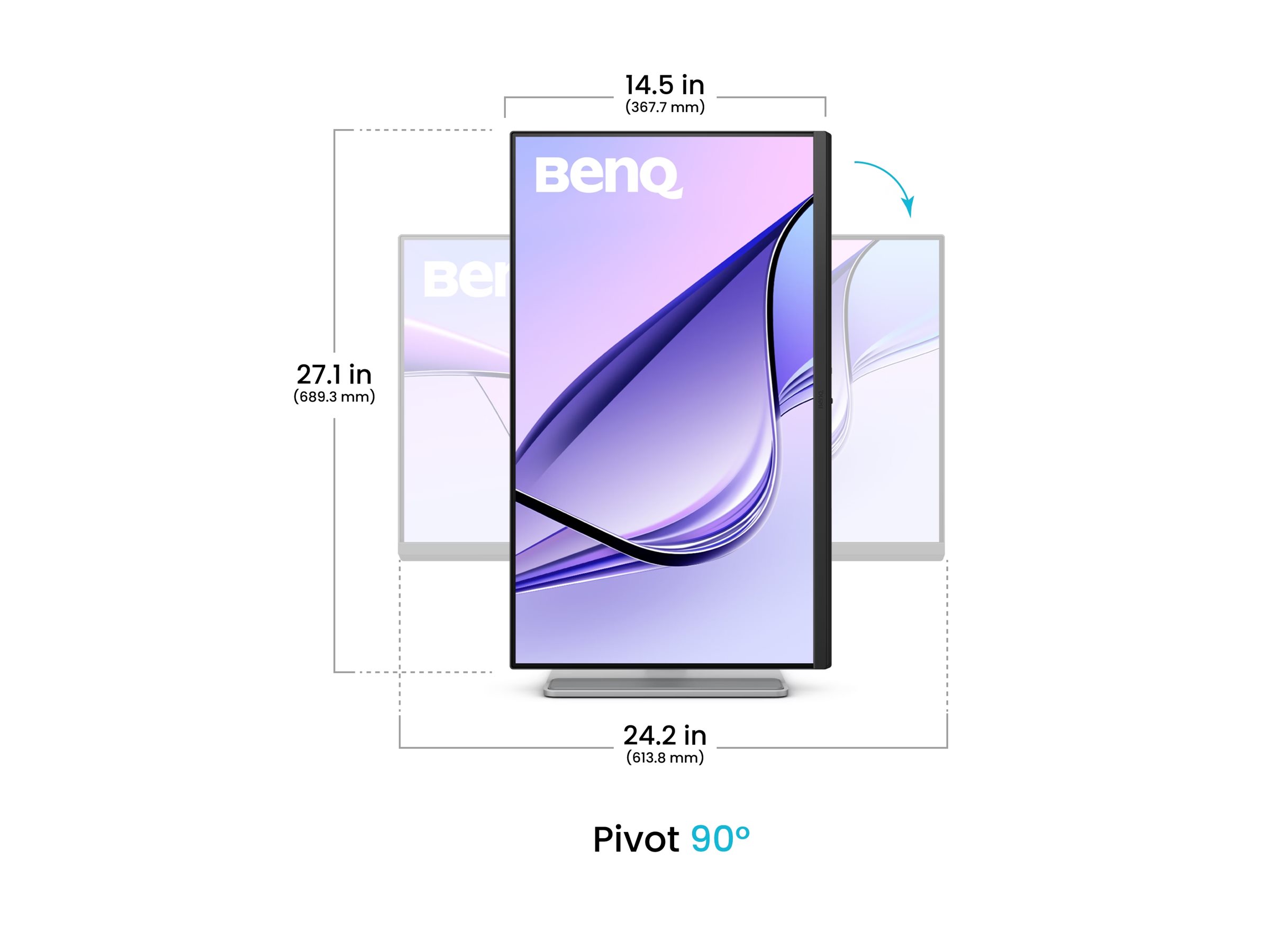 Benq MA270UP 27 " IPS 16:9 60 Hz 5 ms 3840 x 2160 pixels 450 cd/m² HDMI ports quantity 2 - Pilt 4