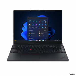 Lenovo ThinkPad E16 G4 AMD Black 16 " IPS WUXGA 1920 x 1200 pixels Anti-glare AMD Ryzen AI 5 330 16 GB SODIMM DDR5 Solid-state drive capacity 512 GB AMD Radeon 820M Graphics Windows 11 Pro 802.11be Bluetooth version 5.4 Keyboard language Nordic Keyboard backlit Warranty 36 month(s) Battery warranty 12 month(s)