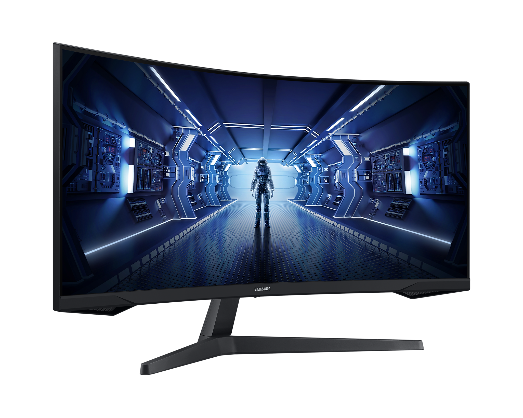Samsung Curved Monitor LC34G55TWWPXEN 34 " VA UWQHD 21:9 165 Hz 1 ms 3440 x 1440 250 cd/m² HDMI ports quantity 1 Black Warranty 24 month(s)