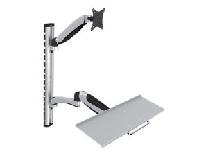 Digitus Wall mount Workstation Adjustable Height, Tilt, Swivel 27 " Maximum weight (capacity) 6 kg Silver