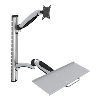 Digitus Wall mount Workstation Adjustable Height, Tilt, Swivel 27 " Maximum weight (capacity) 6 kg Silver